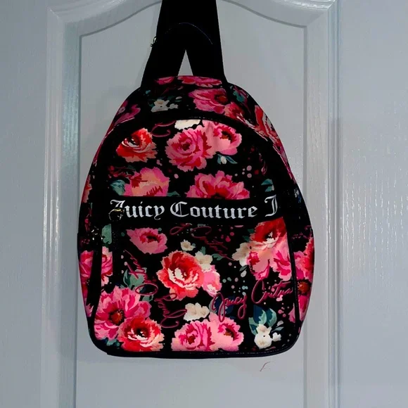 Juicy Couture | Bags | Black Flower Design Juicy Couture 